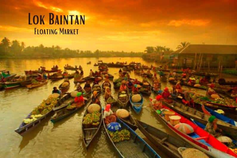 Cara ke pasar terapung lok baintan